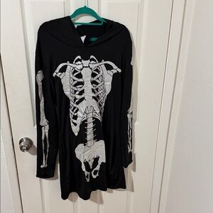Spirit Skeleton Lady Black Dress